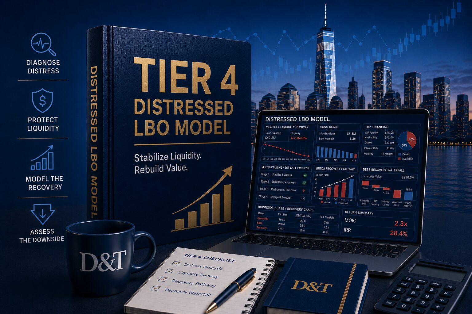 Tier 4 - Distressed LBO Model